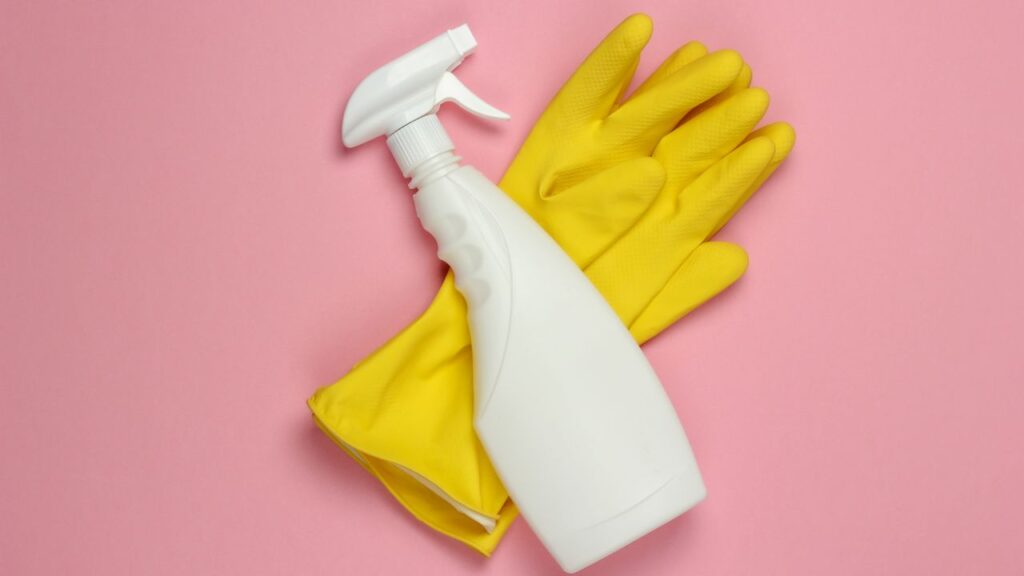 cleaning product bottle