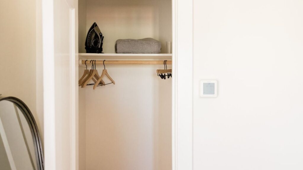 small closet space in apartment