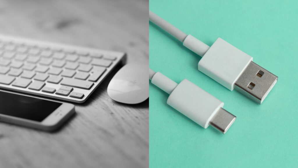 smartphone keyboard mouse charging-cable