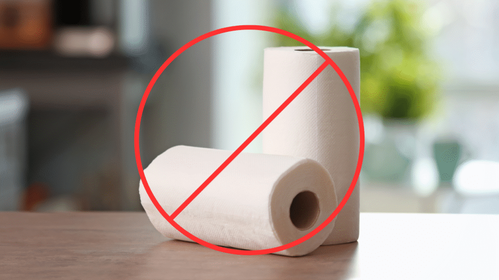 block-sign-on-top-of-two-rolls-of-paper-towels